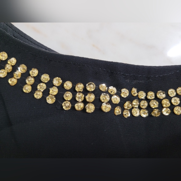 Embellished Black Saree with Blouse - Picture 16 of 17
